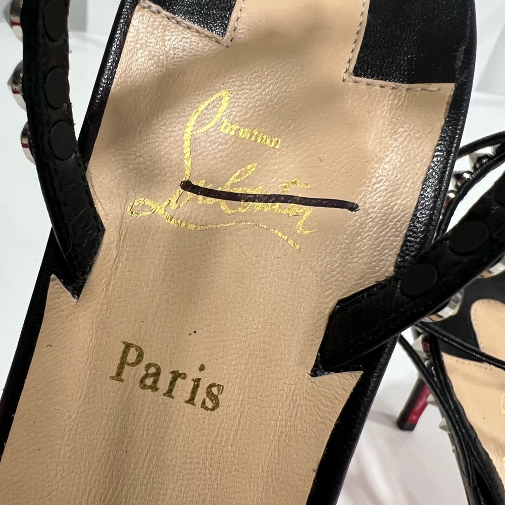 Christian Louboutin Studded So Me 70mm Heeled Sandals - Picture 7 of 11